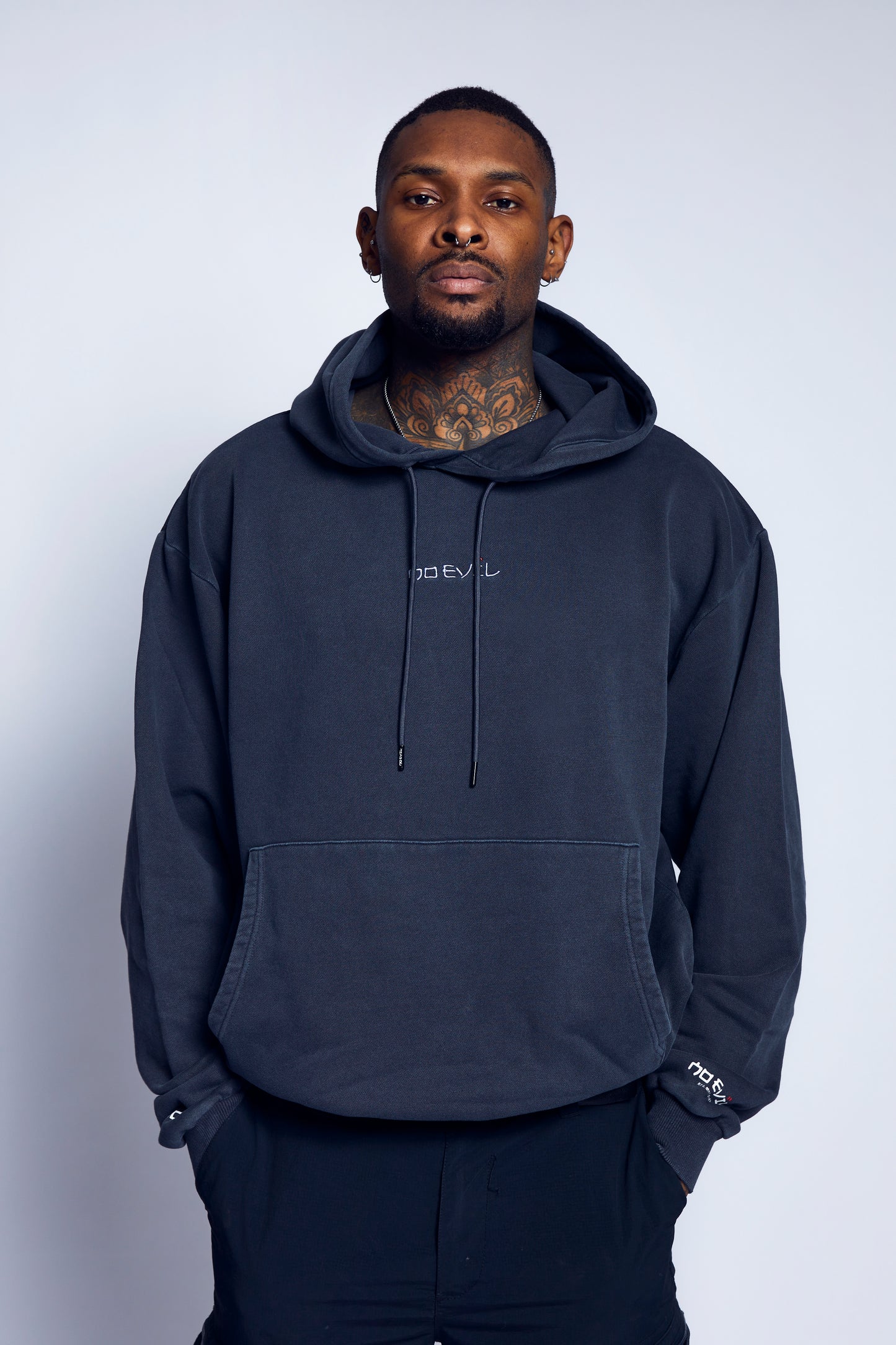 ASTRO TRIO BACK HOODIE ACID-GREY