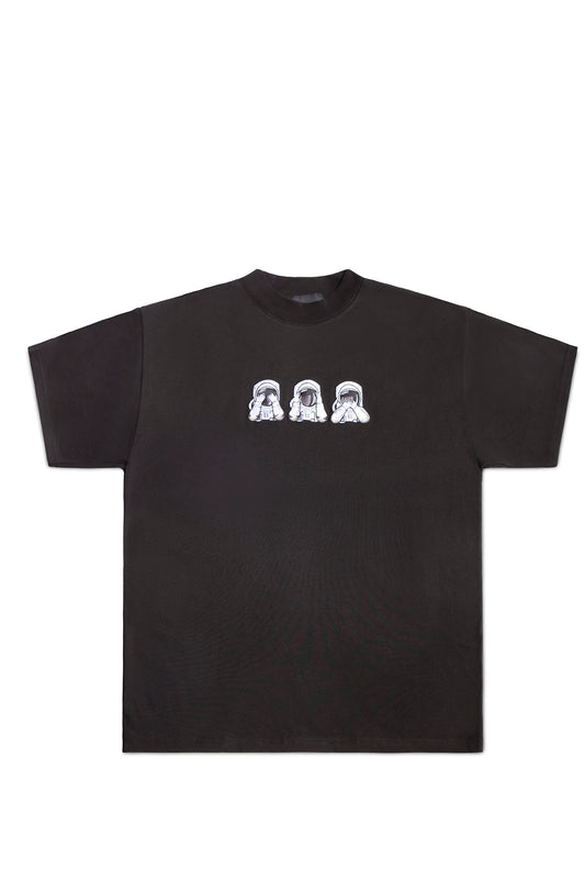 ASTRO EMBROIDERED T-SHIRT BLACK