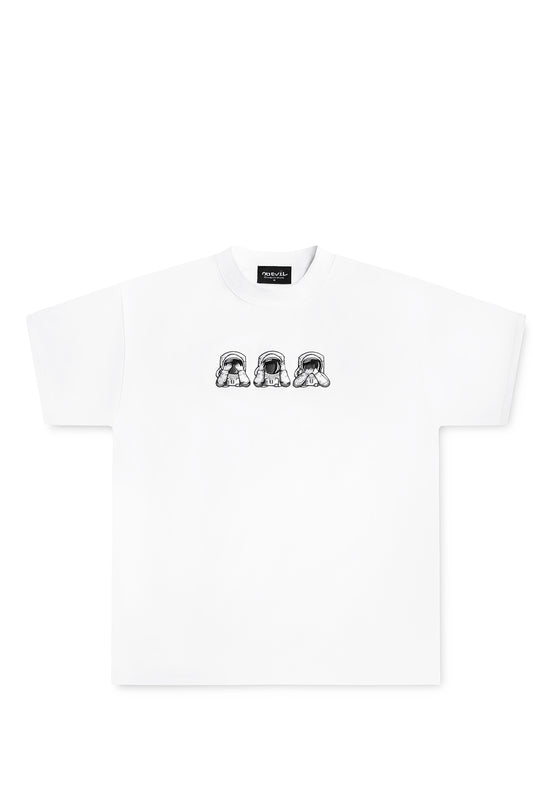 ASTRO EMBROIDERED T-SHIRT WHITE