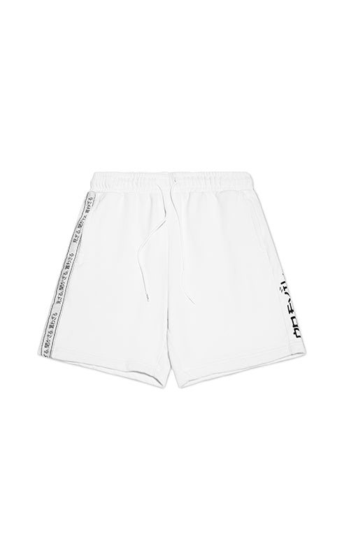 TAPE SHORTS WHITE